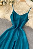 Simple V-Neck Short Dresses, A-Line Party Dresses HZ0429