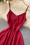 Simple V-Neck Short Dresses, A-Line Party Dresses HZ0429
