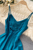 Simple V-Neck Short Dresses, A-Line Party Dresses HZ0429