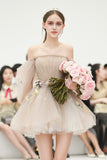 Cute Tulle Short Prom Dresses, A-Line Homecoming Dresses HZ0429