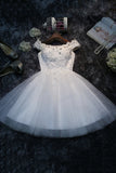 Cute Lace Short A-Line Prom Dresses, Off the Shoulder Party Dresses HZ0429