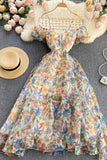 A-Line Floral Off the Shoulder Dresses, Fashion Dresses HZ0429