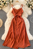 Cute Satin Short A Line Dress Fashion Dress HZ0429