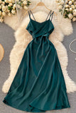 Cute Satin Short A Line Dress Fashion Dress HZ0429