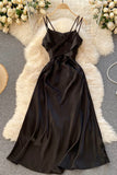 Cute Satin Short A Line Dress Fashion Dress HZ0429