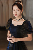 Cute Tulle Long Prom Dresses, A-Line Evening Dresses HZ0429