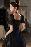 Cute Tulle Long Prom Dresses, A-Line Evening Dresses HZ0429