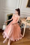 Cute Tulle Short A-Line Prom Dress, Spaghetti Strap Tulle Homecoming Dress HZ0429