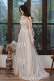 Lovely Lace Long A-Line Formal Dress, Long Sleeve Evening Dress HZ0429