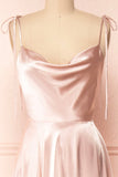 Simple Satin Long Prom Dresses, A-Line Formal Evening Dresses HZ0429