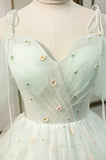 Mint Green Tulle Short Prom Dress, Cute A-Line Party Homecoming Dress HZ0429