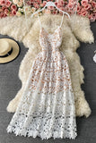 Cute V-Neck Lace Dresses A Line Party Dresses HZ0429