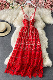 Cute V-Neck Lace Dresses A Line Party Dresses HZ0429