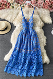 Cute V-Neck Lace Dresses A Line Party Dresses HZ0429