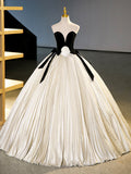 Black Velvet Long Prom Dress, Champagne A-Line Formal Dress Evening Dress HZ0429