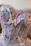 Light Purple Tulle Floral Long Prom Dress, Beautiful A-Line Evening Party Dress HZ0429