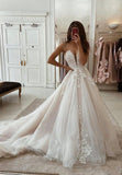 A-Line Spaghetti Lace Long Prom Dresses, Formal Evening Dresses HZ0429