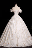 Cute Butterfly Print Satin Long Prom Dress, A-Line Off the Shoulder Evening Party Dress HZ0429